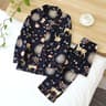 Womens Viscose Pajama Set With Long Sleeves And Matching Trousers 22