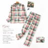 Women Warm Cartoon Pajama Set Long Sleeve Winter Sleepwear 8