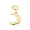 18K Gold Plated Brass Heart Or Horseshoe Charm With Spring Ring Clasp 6