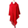 Women Bohemian Diagonal Stripe Poncho With Tassel Fringe 4