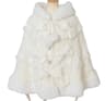 Women Hooded Double Layer Knitted Cape With Large Ribbon 9