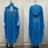 Women Thin Hooded Cape With Sparkling Party Details 9