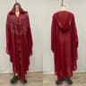 Women Thin Hooded Cape With Sparkling Party Details 7