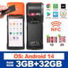 Portable Android POS Terminal With 5 Inch Touchscreen And Receipt Printer 9