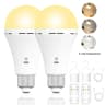 USB C Rechargeable Emergency Bulb With Remote And Three Light Colors 6