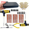 RoadGuard Complete Tire Repair Kit Emergency Plug  Seal Set With Tire Strips  Glue 0