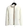Winter Luxe Polar Fleece Letter Print Coat  Womens Loose Fit WoolLiner Jacket 0
