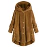 CosyHood Wool Blend Hooded Womens Coat Warm Autumn Winter Solid Colour Plush Jacket 8