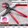 QuickRelease MultiSize Adjustable Water Pump  Pipe Pliers 7 Inch  10 Inch  12 Inch  InstantJaw Plum 13
