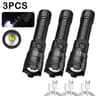 Ultimate Pro 2000 Lumen Tactical USB Rechargeable Flashlight  Powerful Zoom  Emergency Lantern 2