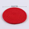 SilkWeave Round Cotton Cup Mat  12 Cm Stylish Tabletop Coaster  HeatProtection Pot Holder 15