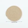 SilkWeave Round Cotton Cup Mat  12 Cm Stylish Tabletop Coaster  HeatProtection Pot Holder 20