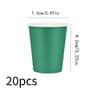 Premium 20Pack 9 Oz Disposable Paper Coffee Cups  Party Picnic  Travel Pack 7