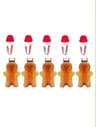 GingerbreadMan Christmas Portable Shaker Bottle  5Pack Festive Reusable Drink Bottles 11