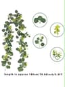 ItalianStyle Silk Ruscus Garland  Lush Hanging Greenery For Home  Event Decor 10