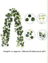 ItalianStyle Silk Ruscus Garland  Lush Hanging Greenery For Home  Event Decor 11