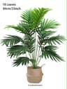 TropicLuxe 70120 Cm Artificial Palm Tree Lush Plastic TurtleLeaf Tropical Decor 7
