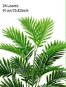 TropicLuxe 70120 Cm Artificial Palm Tree Lush Plastic TurtleLeaf Tropical Decor 8