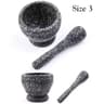 Resin Garlic  Herb Mortar And Pestle Set  Premium Spice Grinder Bowl 8