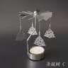 Rotating Metal Carousel TeaLight Candle Holder  Festive Spinning Xmas Centerpiece 12