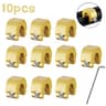 SecureGlide Aluminum Sliding Window  Door Stopper 3510 Pcs  AntiTheft  Child Safety Lock 17