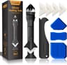Professional 9Piece Silicone Caulk Nozzle Applicator  Sealer Tool Kit  Complete Caulking Finisher S 7