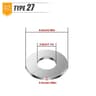 Stainless Steel SelfAdhesive Faucet Cover  Chrome Wall Plate For Clean Finished Bathroom Installs 7