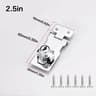 SecureGuard HeavyDuty Locking Hasp With Keyed Padlock  Cabinet Shed  Garage Security System 6