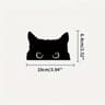 Playful Cat Vinyl Car Sticker  Waterproof Cute Eyes Car Decal 6