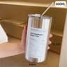 Premium 600 Ml Stainless Steel Vacuum Bottle  Portable Insulated Coffee  Water Tumbler With Straw 6