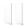 SmoothFinish Acrylic Cake Scraper  Comb Set 2Piece Frosting Smoother  Stripe Cake Comb 6