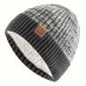 Korean Letter Knit Beanie  Thick Winter Wool Cap For A Flattering Fit 6