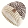 Korean Letter Knit Beanie  Thick Winter Wool Cap For A Flattering Fit 9