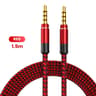 NNBILI Nylon Braided 35mm AUX Audio Cable For Car Phone  Speakers 7
