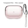 Clear Transparent AirPods Pro 2 Protective Case With Lanyard  Shockproof Soft TPU Cover 13