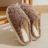 Warm Cotton House Slippers For Women  Couples  Soft Fluffy Indoor Flat Shoes 10