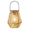 Solar Rattan Outdoor Lantern With Handle  Waterproof Hanging  Standing Garden Light 7