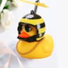 Helmeted Yellow Duck Bike Ornament  Cute Bike Duck Accessory For Cycling  Motorbike Decor 2