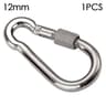 Stainless Steel Quick Link Screw Lock Carabiner M4M12  Spring Snap Hook For Camping Travel  Rigging 13