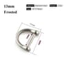 Solid Stainless Steel Carabiner Shackle With Screw Lock  D Bow Keychain Connector Clip 921mm 4