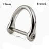 Solid Stainless Steel Carabiner Shackle With Screw Lock  D Bow Keychain Connector Clip 921mm 8