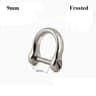 Solid Stainless Steel Carabiner Shackle With Screw Lock  D Bow Keychain Connector Clip 921mm 2