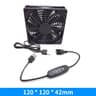 Silent 120mm USB Router Cooling Fan With Adjustable Speed Controller  Quiet Modem  TV Box Cooler 6