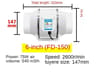 UltraQuiet Inline Duct Fan For Bathroom  Kitchen  WallMount Ventilation Exhaust With AirPurifying F 8