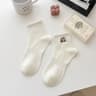 Capybara Cartoon Cotton Socks  Soft White Summer Ankle Socks For Students  Everyday Comfort 6