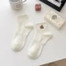 Capybara Cartoon Cotton Socks  Soft White Summer Ankle Socks For Students  Everyday Comfort 10