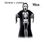 Grim Reaper Costume Set With Hooded Black Cloak  Skeleton Prop  Halloween Cosplay For Kids  Adults 11