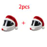 Festive Santa Claus Motorcycle Helmet Cover For Bikes  Scooters 6