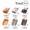 USB 30 USBC OTG Adapter 10A Fast Charge  Data Transfer USBA To TypeC Converter 20