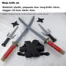 Kids Ninja Costume Accessories Samurai Toy Weapon Set Safe Plastic Dagger  Darts For Halloween Cosp 6